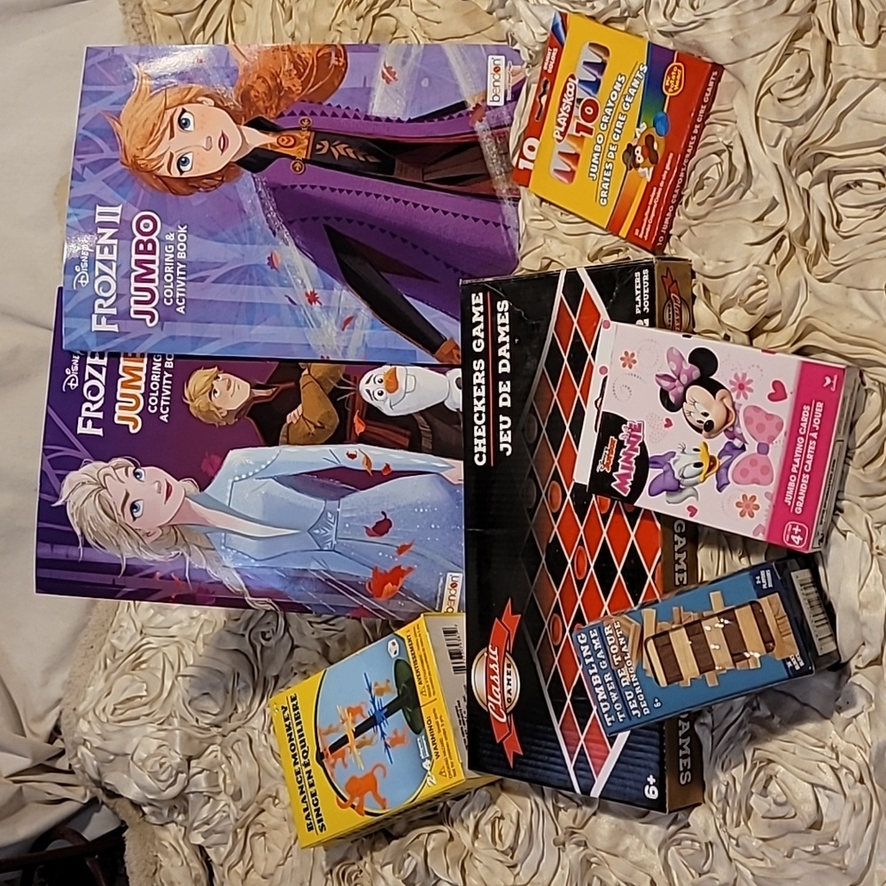 Frozen Coloring Books And Games Set.